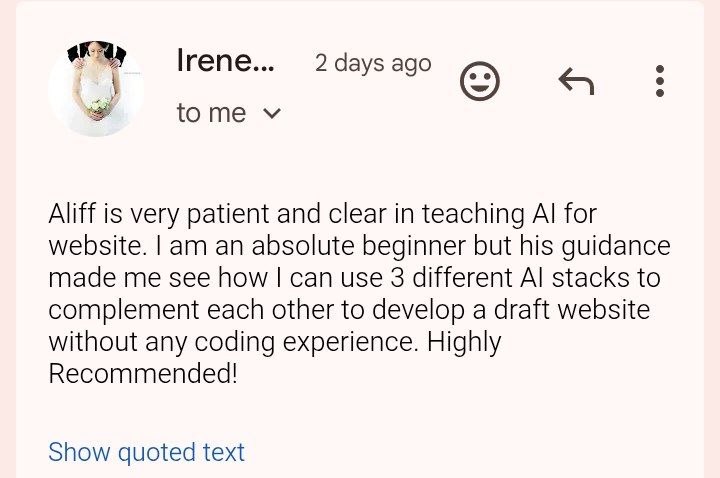 Testimonial from Irene Chang, Project Manager at CIMB